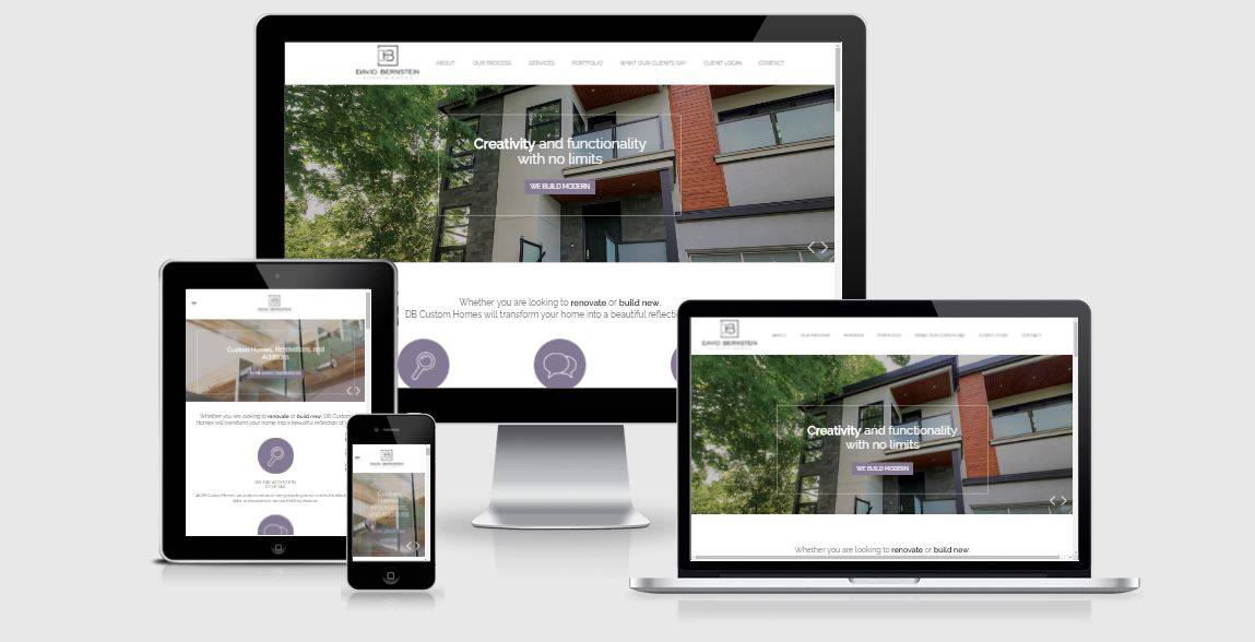 DB custom homes new website