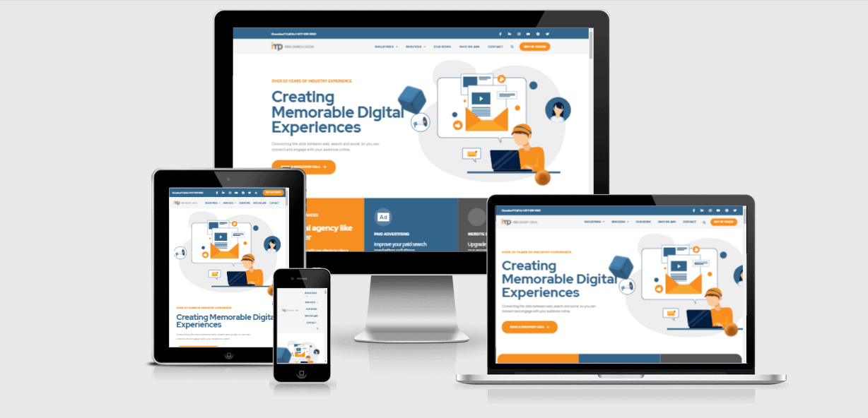 IMP Digital Marketing website from a range of devices.