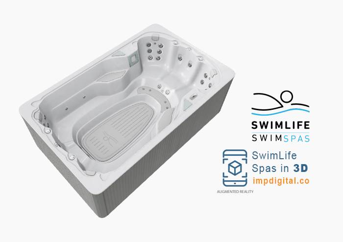 SwimLife Swim Spas in 3D by IMP Digital - Ontario #1 Hot Tubs & Spas Websites Developers