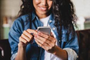Woman on mobile phone